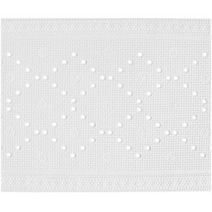 Spirella Badematte Alaska, schneeweiß, 91x36cm, mit Saugnäpfen für sicheren Halt in der Badewanne.