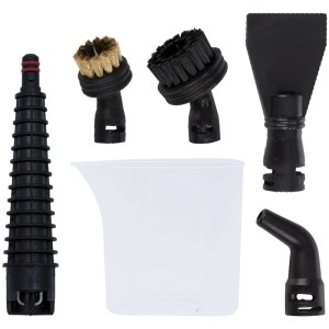 Ensemble d'accessoires pour nettoyeur vapeur : Buses, brosses et gobelet doseur pour Steam Twister.