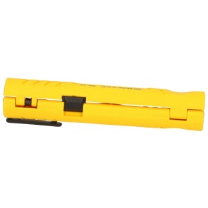 Spelacavi giallo per cavi da 4-13 mm, un utensile VDE per uno spellatura precisa.