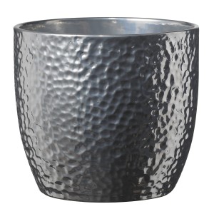 Söndgen vaso Boston argento, 31 cm, in ceramica con effetto martellato.