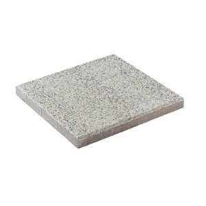 Lastra per terrazza Diephaus Aguna, piastrella bianca per pavimentazione formato 40x40 cm con fine effetto ghiaia.