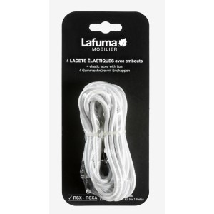 Corde elastiche bianche Lafuma per sedie relax, set da 4 per sostituire le vecchie corde.