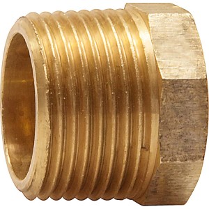 Réducteur fileté en laiton 24,1/33,3 mm pour raccords filetés.