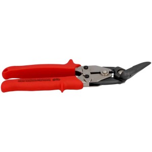 Cesoie a leva universali destre, 250 mm, con manici rossi. Per tagliare lamiere.