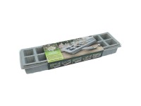 Fensterbank-Gewächshaus Hellgrün mit 16 Töpfen