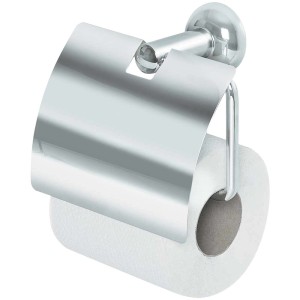 Porta carta igienica cromato Spirella Campagne in metallo cromato e antiruggine.