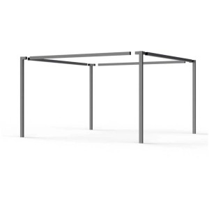 Base per pergola Siena Garden in alluminio antracite, 217x315x300cm.