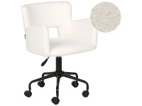 Beliani Bürostuhl Sanilac Weiss Beliani Bürostuhl Sanilac Weiss