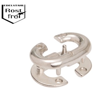 Maglia rapida per catena in acciaio inox V4A, carico max 375 kg, per nautica.