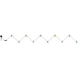 Globo Solar-Lichterkette mit 10 bunten Lampen, Länge 360 cm, für Garten und Balkon.