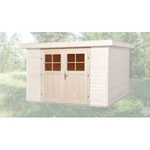 Porta doppia aggiuntiva 182x182 cm per casetta da giardino Weka (spessore parete 21/28 mm).
