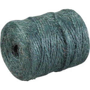 Bobine de ficelle de jardin verte Windhager en jute, longueur 70 m.