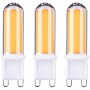 Paulmann G9 LED, confezione da 3, 4,6W. Lampadine chiare con attacco a spina per luce bianca calda.