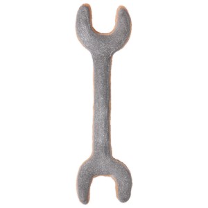 Ausstecher Schraubenschlüssel, 7,5 cm, Metallfarben, Edelstahl für Küche & Basteln.