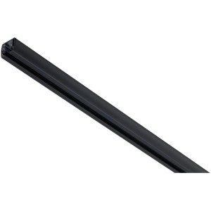 Rail Paulmann URail, 0,5 m, noir mat, pour systèmes de rails personnalisés.