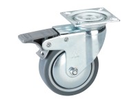 Doerner + Helmer Apparate-Lenkrolle mit Feststeller Ø 7,5 cm / Bauhöhe 10,1 cm