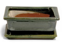 Bonsai Schale mit Unterteller 15 cm