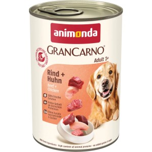 Gran Carno Hunde-Nassfutter Original Adult Rind und Huhn je 400 g / 6 Stk.