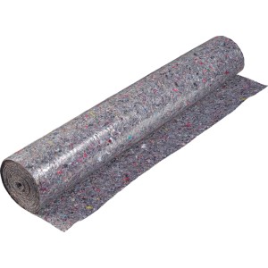 Nappe de protection LUX-TOOLS grise 1x25m, imperméable et antidérapante, pour rénovation et déménagement.