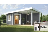 Weka Saunahaus Salo Sparset Grau OS 7,5 kW Weka Saunahaus Salo Sparset Grau OS 7,5 kW