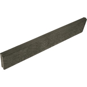 Bordure de pelouse EHL, anthracite, arrondie, 100x25x5 cm. Bordure pour parterres et pelouse.