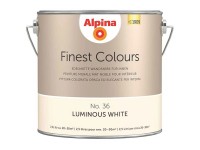 Alpina Finest Colours Wandfarbe Luminous White 2,5 l