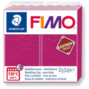 Fimo Pâte à modeler Effet Cuir Baie, cuisson au four, pour loisirs créatifs et bijoux.