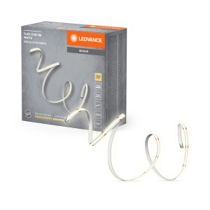 Ledvance LED-Strip Flex COB, 5m, 24W. Striscia LED flessibile per illuminazione indiretta con luce bianca calda.