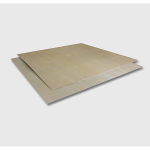 Pannello grezzo in compensato di betulla per aeromodellismo, 0,4x490x490 mm, per modellismo e artigianato.