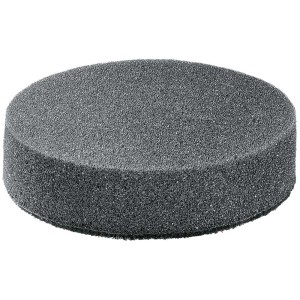 Tampon de polissage Bosch gris et rond pour mini-outils, idéal pour les surfaces lisses.