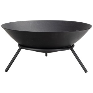 Brasero noir Nouvel Fumo en acier avec trois pieds, Ø 56 cm.