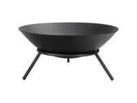 Nouvel Feuerschale Fumo mit Fuss Stahl Schwarz Ø 56 x 25 cm