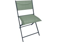 Klappstuhl Tocano Stahl/Textilen Anthrazit-Grün (HxBxT) 81 x 51 x 45 cm