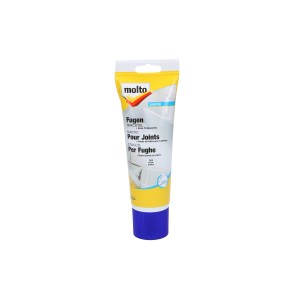 Tube Molto Fugenspachtel Weiss 330g für Fliesenfugen im Innenbereich.