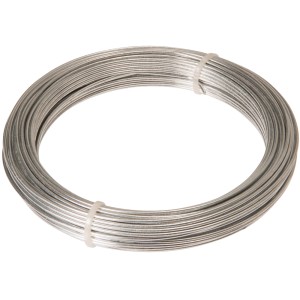 Fil de fer galvanisé Conacord, Ø 2,2 mm x 10 m, enroulé. Idéal pour le bricolage et la décoration.
