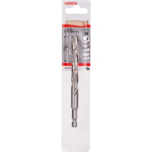 Punta per legno Bosch, diametro 10 mm, con codolo esagonale nella confezione.