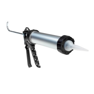LUX Pistola per cartucce Alu Comfort 310 ml per sigillanti, colore argento.