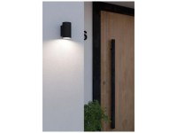 Eglo Aussen-Wandleuchte Izzalini IP44 / GU10 Stahl Schwarz 11,5 x 9,5 cm