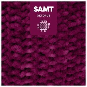 Laine Chenille Velours Myboshi couleur Octopus, fil doux pour crochet et tricot.