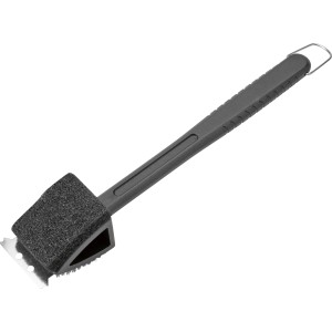 Brosse de barbecue 3 en 1 Jamestown : Ustensile de grill avec brosse, grattoir et éponge pour le nettoyage.