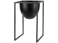 Pflanztopf-Metallgestell Schwarz Ø 16 cm / Höhe 25 cm