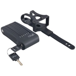 Vmax E-Scooter lucchetto pieghevole con staffa, nero, 70 cm. Antifurto per e-scooter.