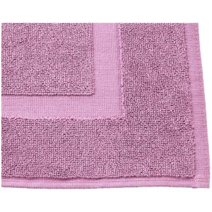 Tappeto bagno Diaqua Fresco color malva, 50x70 cm. Tappetino in spugna con motivo a rilievo.