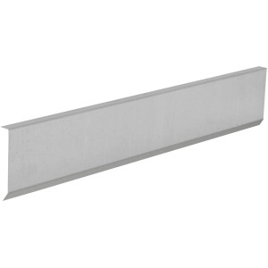 Listello di colmo in alluminio naturale, 70 mm x 1000 mm, per pannelli per tetti.