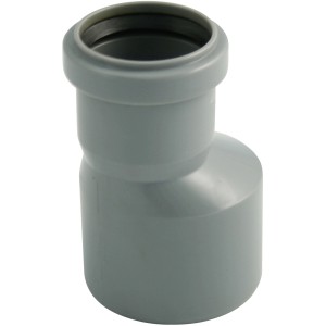 Riduzione eccentrica grigia Marley HT, DN 110/75 per tubi di scarico.