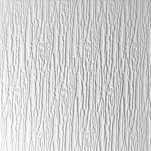 Plaque de plafond Hambourg blanche, 50x50 cm, avec motif de rainures verticales.