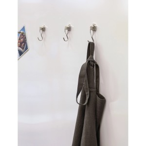 Aimants en pot Fix-o-moll avec crochet pivotant, lot de 2, pour suspendre les ustensiles ménagers.