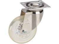 Rotella orientabile acciaio zincato / poliuretano Ø 5 cm / altezza 7,1 cm