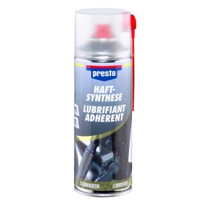 Presto Haftsynthese 400ml : Graisse en aérosol pour pièces métalliques et plastiques, pour la lubrification et la protection contre la corrosion.