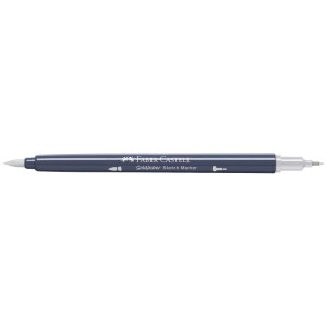 Feutre Faber-Castell Goldfaber Sketch Gris Neutre II avec pointe pinceau et fine.